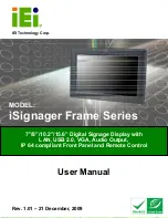 Предварительный просмотр 1 страницы IEI Technology iSignager-Frame-08 User Manual