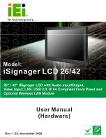 IEI Technology iSignager LCD 26 User Manual предпросмотр