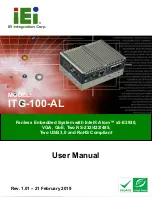 IEI Technology ITG-100-AL User Manual preview