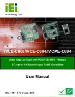 Preview for 1 page of IEI Technology IVCE-C604 User Manual