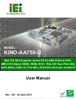 Предварительный просмотр 1 страницы IEI Technology KINO-AA750-i2 User Manual