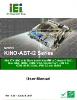 Preview for 1 page of IEI Technology KINO-ABT-i2 Series User Manual