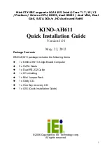 IEI Technology KINO-AH611 Quick Installation Manual preview