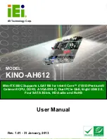 IEI Technology KINO-AH612 User Manual предпросмотр