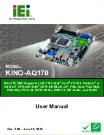 IEI Technology KINO-AQ170 User Manual preview