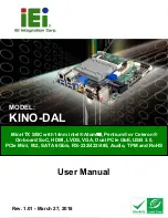 Preview for 1 page of IEI Technology KINO-DAL-N1 User Manual