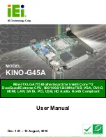 IEI Technology KINO-G45A User Manual предпросмотр