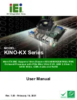 Preview for 1 page of IEI Technology KINO-KX Series User Manual