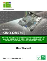 IEI Technology KINO-QM770 User Manual preview