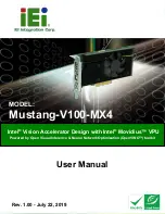 IEI Technology Mustang-V100-MX4 User Manual preview