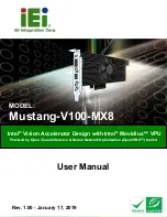 IEI Technology Mustang-V100-MX8 User Manual preview