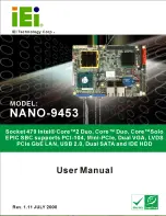 IEI Technology NANO-9453 User Manual предпросмотр