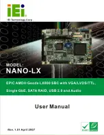 IEI Technology NANO-LX User Manual предпросмотр