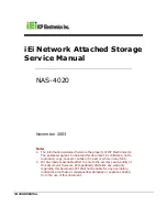 IEI Technology NAS-4020 Service Manual предпросмотр