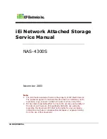 Preview for 1 page of IEI Technology NAS-4300S Service Manual