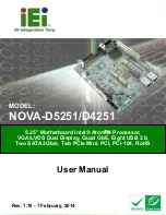 IEI Technology NOVA-PV-D4251 User Manual preview