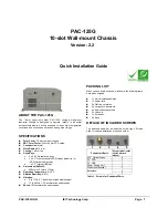 IEI Technology PAC-125G Quick Installation Manual preview