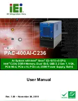 IEI Technology PAC-400AI-C236 User Manual preview