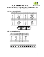 IEI Technology PCI-13SD-RS-R40 User Manual предпросмотр