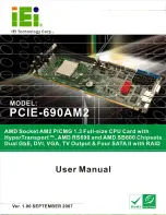 Preview for 1 page of IEI Technology PCIE-690AM2 User Manual