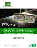 Предварительный просмотр 1 страницы IEI Technology PCIE-H810 User Manual