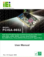 IEI Technology PCISA-9652 User Manual предпросмотр