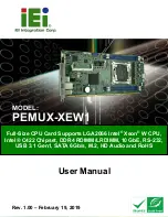 Предварительный просмотр 1 страницы IEI Technology PEMUX-XEW1 User Manual