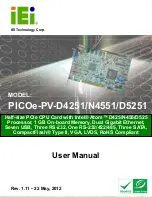 IEI Technology Picoe-PV-D4251 User Manual preview