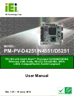 Preview for 1 page of IEI Technology PM-PV-D4251 User Manual