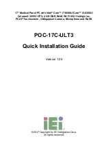 IEI Technology POC-17C-ULT3 Quick Installation Manual preview