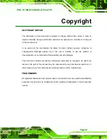 Preview for 3 page of IEI Technology POC-3174B-A330 User Manual