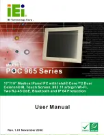 IEI Technology POC 965 SERIES User Manual preview