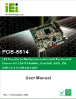 IEI Technology POS-6614 User Manual предпросмотр