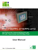 Preview for 1 page of IEI Technology PPC-3708 User Manual