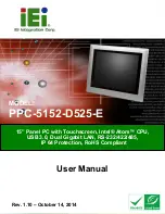 IEI Technology PPC-5152-D525-E User Manual preview