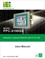 Предварительный просмотр 1 страницы IEI Technology PPC-5190GS User Manual