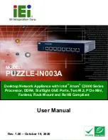 Preview for 1 page of IEI Technology PUZZLE-IN003A User Manual