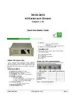 IEI Technology RACK-360G Quick Installation Manual preview