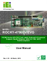 IEI Technology ROCKY-4786EV User Manual предпросмотр