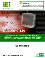 IEI Technology SAILORPC-12A User Manual preview