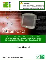 Preview for 1 page of IEI Technology SAILORPC-12A User Manual