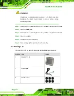 Preview for 20 page of IEI Technology SAILORPC-12A User Manual