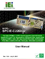 IEI Technology SPCIE-C2260-i2 User Manual предпросмотр