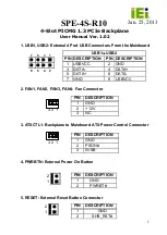 Предварительный просмотр 1 страницы IEI Technology SPE-4S-R10 User Manual