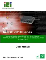 IEI Technology TANGO-3010 Series User Manual preview