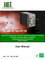 Preview for 1 page of IEI Technology TANK-870e-H110 Series User Manual