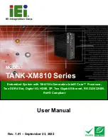 IEI Technology TANK-XM810 Series User Manual preview