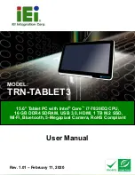 IEI Technology TRN-TABLET3 User Manual preview