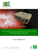 Preview for 1 page of IEI Technology uIBX-230-BT Series User Manual