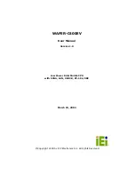 Предварительный просмотр 1 страницы IEI Technology WAFER-C400EV User Manual